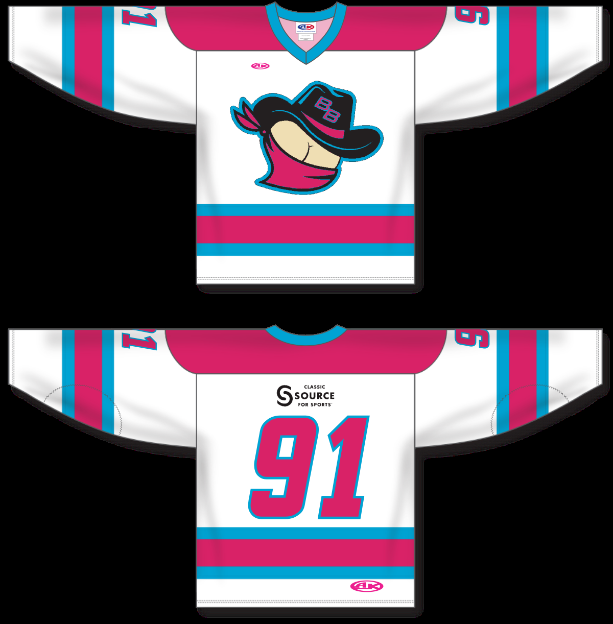 Backdoor Bandits jerseys — white